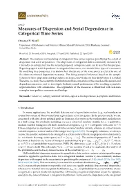 Measures of Dispersion and Serial Dependence in Categorical Time Series