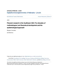Pinworm Research in the Southwest USA: Five Decades of Methodological and Theoretical Development and the Epidemiological Approach