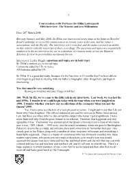 1 Conversations with Professor Sir Elihu
