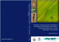Evaluation of Tolerance and Susceptibility to Conventional and Biorational Insecticides in Chrysoperla Externa and C