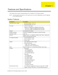 Features and Specifications