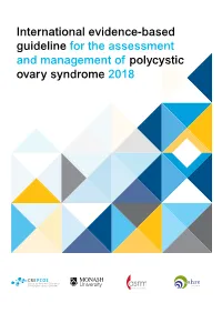 International Evidence-Based Guideline for the Assessment