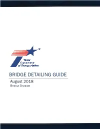 BRIDGE DETAILING GUIDE August 2018