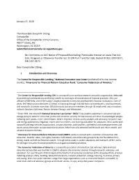Comment Letter Included on This Page, Which Details the Groups' Strong