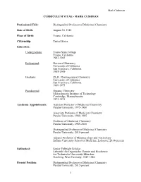 CV for Mark Cushman