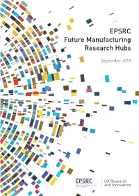 EPSRC Future Manufacturing Hubs
