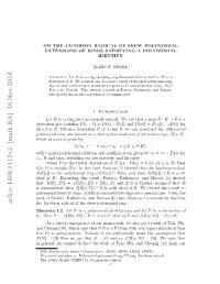 On the Jacobson Radical of Skew Polynomial Extensions of Rings Satisfying a Polynomial Identity