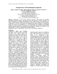 Oncogenomics: Clinical Pathogenesis Approach