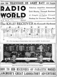 The KH-27 RECEIVER by Kenneth Harkness