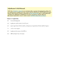 Adjudicator's Field Manual