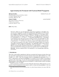 Approximating the Permanent with Fractional Belief Propagation