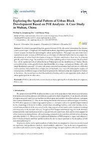 Exploring the Spatial Pattern of Urban Block Development Based on POI Analysis: a Case Study in Wuhan, China