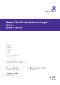 Fernlea, the Wishart Anderson (Support Service) Support Service