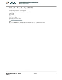 Steven Chu Papers SC0828