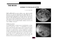 The Moon Gateway to the Solar System