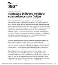 Vazajato Diálogos Inéditos: Concordamos Com Deltan
