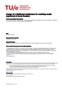 Design of a Distributed Architecture for Enriching Media Experience in Home Theaters