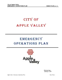 EMERGENCY OPERATIONS PLAN BASIC PLAN (Rev