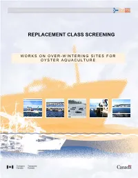 Replacement Class Screening Report