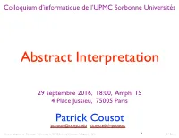 Abstract Interpretation