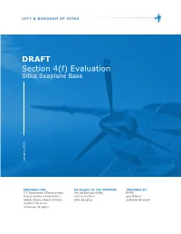 DRAFT Section 4(F) Evaluation Sitka Seaplane Base