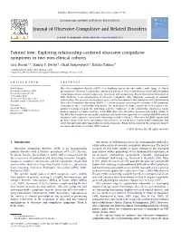 Relationship-Centered Obsessive Compulsive Phenomena
