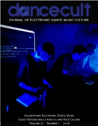 Dancecult 10(1) Programming Technique