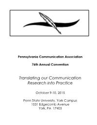 2015 PCA Conference Final Program