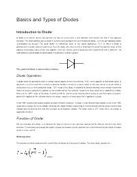 Basics and Types of Diodes