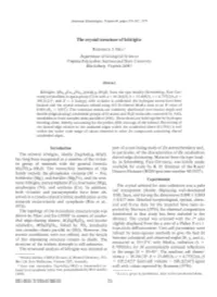 The Crystal Structure of Kiittigite
