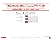 Timber Products Output