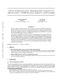 Arxiv:2109.00050V1 [Stat.AP] 31 Aug 2021 2 Methodology