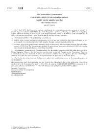 Case M.7534 — EPH/E.ON Italia Coal and Gas Business) Candidate Case for Simplified Procedure (Text with EEA Relevance) (2015/C 122/09)