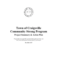 Craigsville Community Strong Program Project Summary & Action Plan