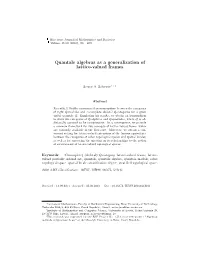 Quantale Algebras As a Generalization of Lattice-Valued Frames