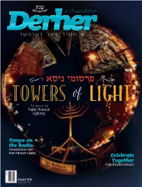 É פרסומי ניסא È Towers of Light the Story of the Public Menorah Lightings