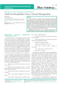 Guide for Morpholino Users: Toward Therapeutics