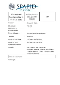 Informazione Regolamentata N. 0131-70-2020