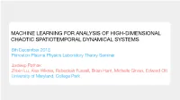 Machine Learning for Analysis of High-Dimensional Chaotic Spatiotemporal Dynamical Systems