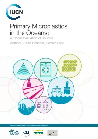 Primary Microplastics in the Oceans: a Global Evaluation of Sources Authors: Julien Boucher, Damien Friot