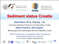 Sediment Status Croatia