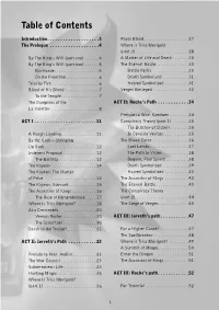 Table of Contents