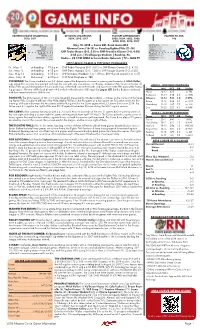 2018 Altoona Curve Game Information Page 1 2018 CURVE MEDIA GUIDE
