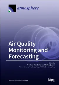 Air Quality Monitoring and Forecasting