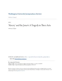 And the Jena 6: a Tragedy in Three Acts Anthony V
