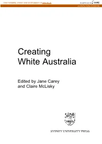 Creating White Australia