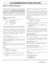 Equity and Fixed Income