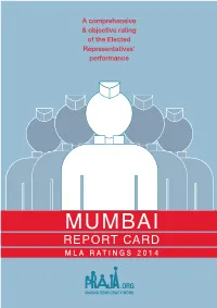 Mumbai Report Card MLA Ratings 2014