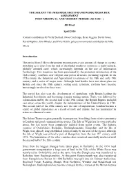 Post-Medieval and Modern Resource Assessment