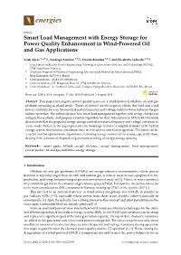 Smart Load Management with Energy Storage for Power Quality Enhancement in Wind-Powered Oil and Gas Applications
